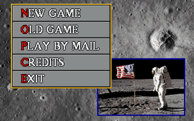 Race Into Space main screen