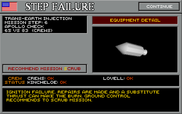 Step Failure Screen